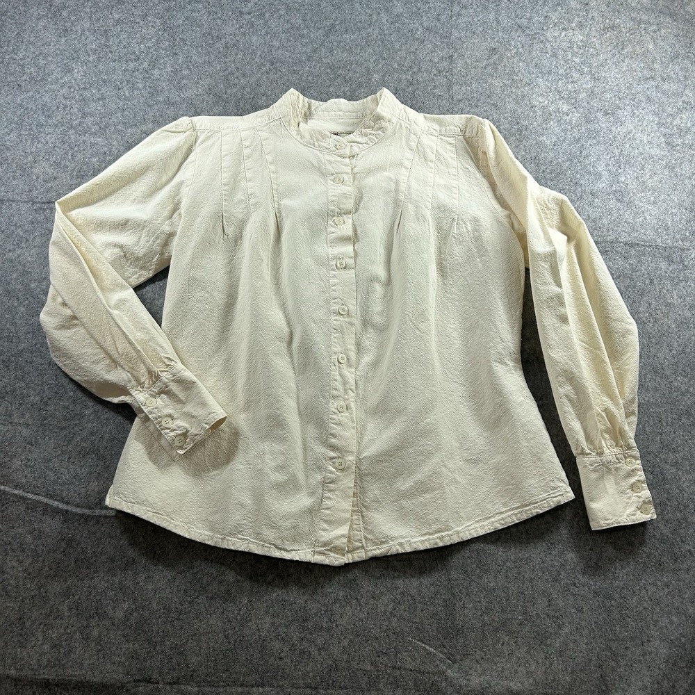Scully Top Women's XS Button Down Ivory Western Cowgirlcore Cottagecore Prarie